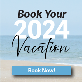a beach with the words book your vacation on it